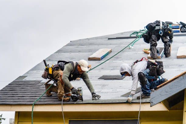 Professional Gutter Installation technician working in Beavercreek, OH